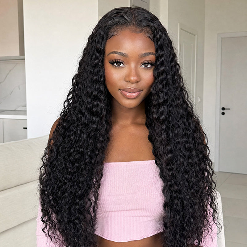 Burmese Curly Wig | Transparent Lace Frontal | Natural Density 180%