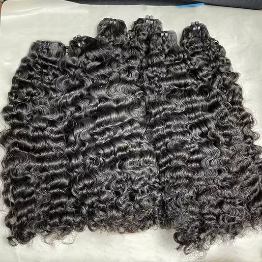 Indian Curly 100% Human Hair Bundles (Raw & Virgin Available）