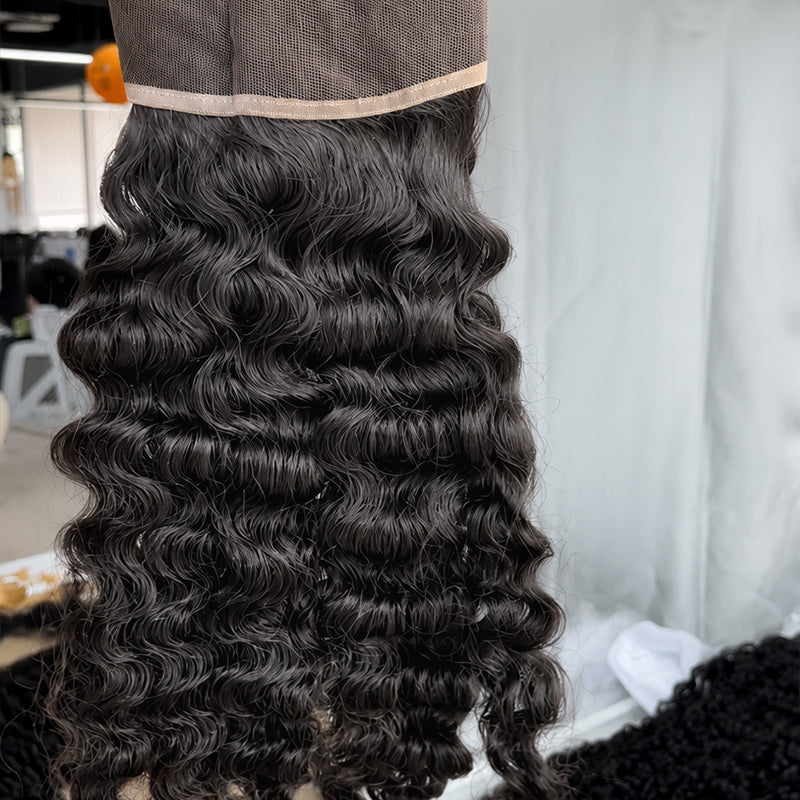 Burmese Curly Virgin Hair Frontal & Closure | Perfect Match for Bundles