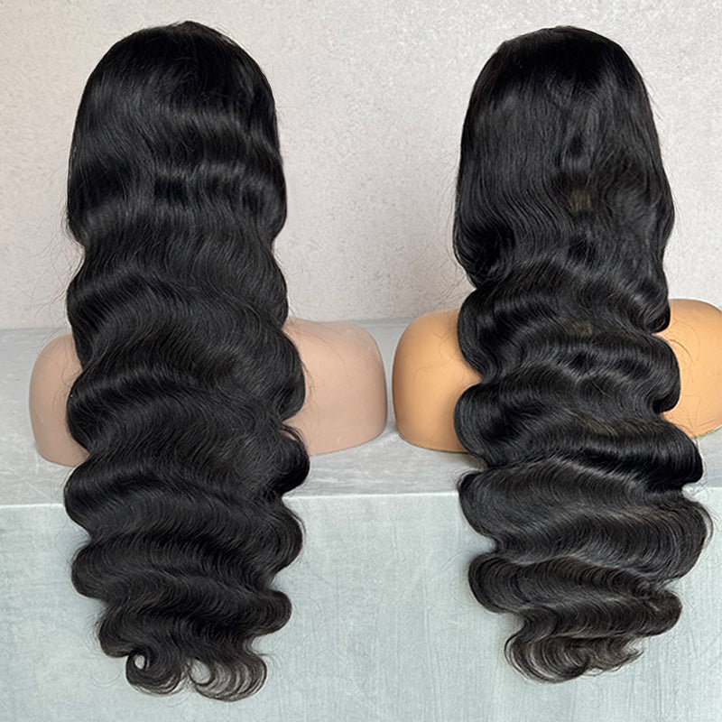 HD Lace Frontal | Body Wave | 100% Human Hair Wig | Natural Black