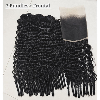 Eurasian Curl Virgin Hair Frontal & Closure | Perfect Match for Bundles
