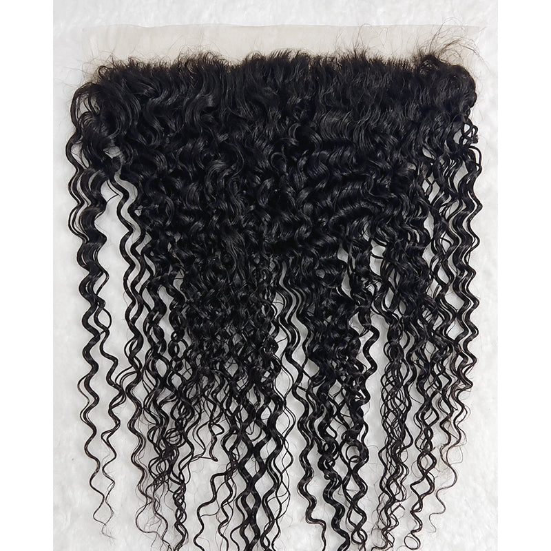Water Wave Virgin Hair Frontal & Closure | Perfect Match for Bundles