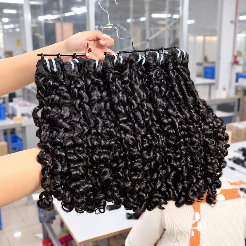 Caribbean Curly 100% Human Hair Bundles (Raw & Virgin Available)