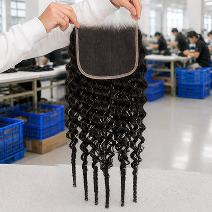 Raw Hair Transparent Lace Frontal & Closure | Multiple Textures