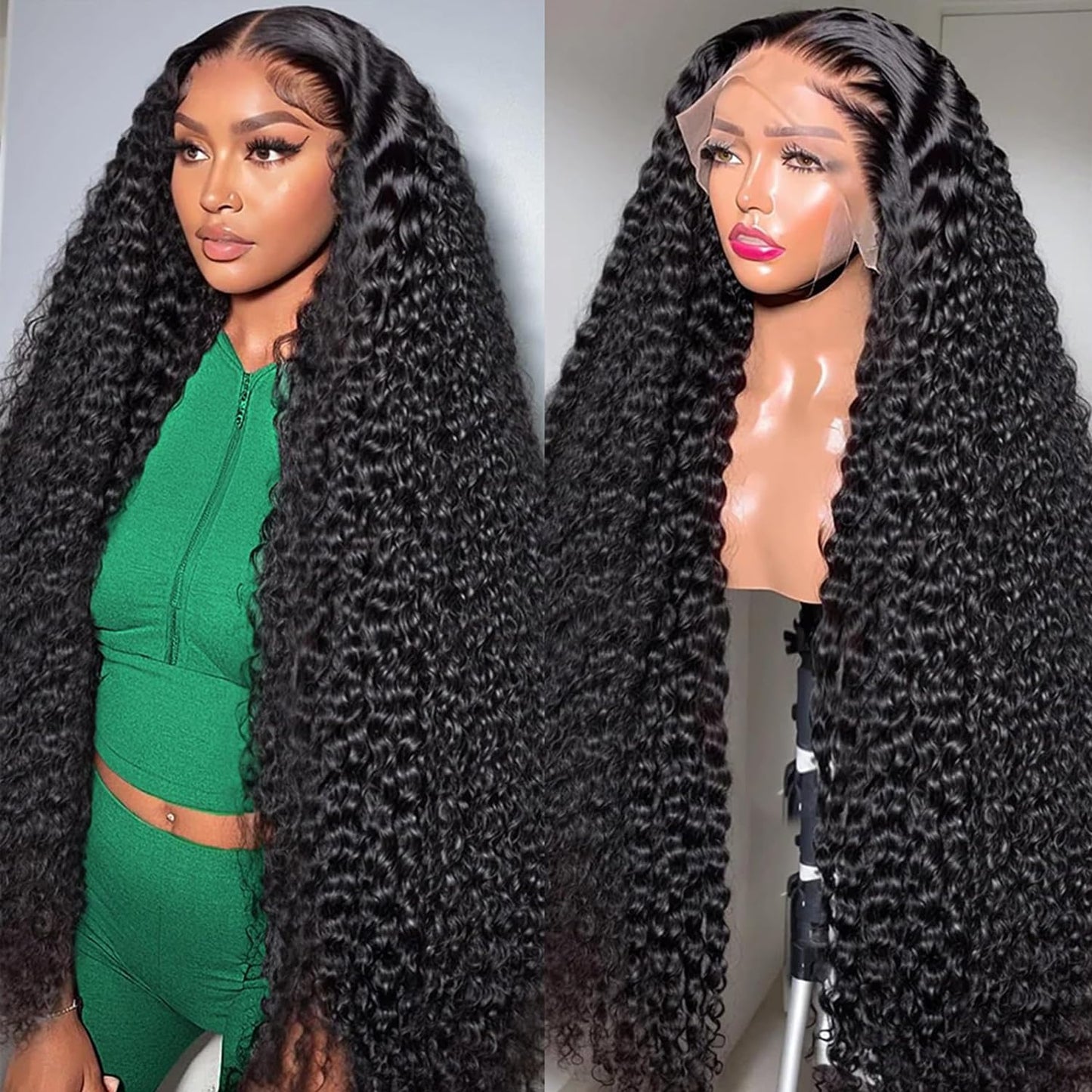 13x6 HD Lace 40inch glueless wig with 30inch frontal Collection 180%
