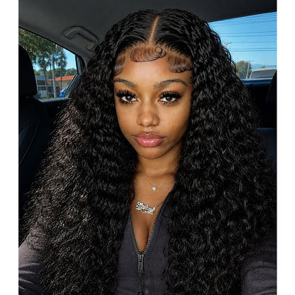 Water Wave HD Lace Frontal | 100% Human Hair Wig | Natural Black