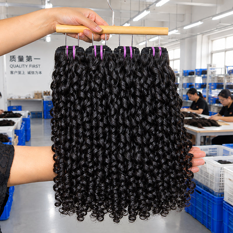 Pixie Curly 100% Human Hair Bundles (Raw & Virgin Available）