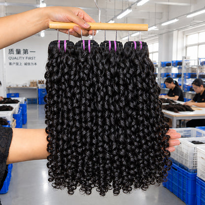 Pixie Curly 100% Human Hair Bundles (Raw & Virgin Available）