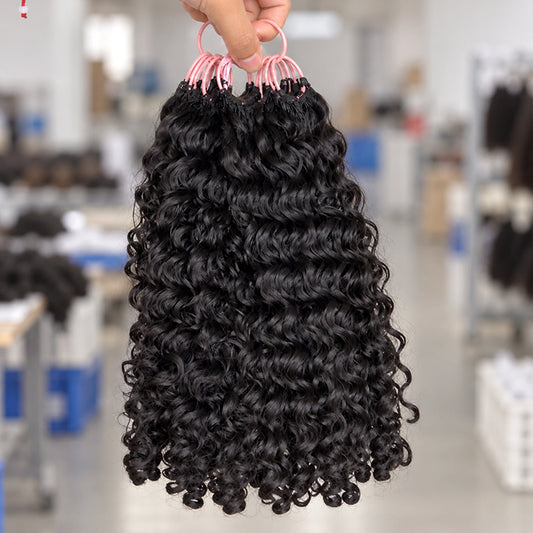 Burmese Curly Knotless Crochet Hair | Pre-Separated Human Hair