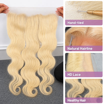 613 Body Wave Raw & Virgin Hair Lace Frontal & Closure