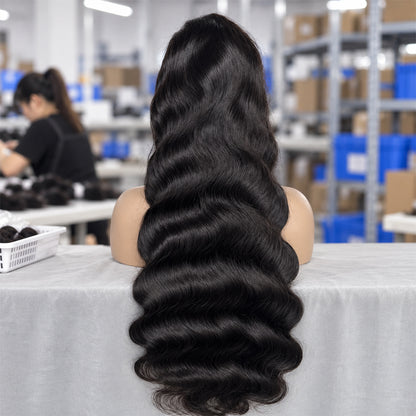 Body Wave Human Hair Wig | Transparent Lace Frontal