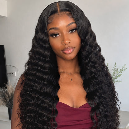 Deep Wave Raw & Virgin 40 Inch Wig | 13*6 HD Lace | 200% Density