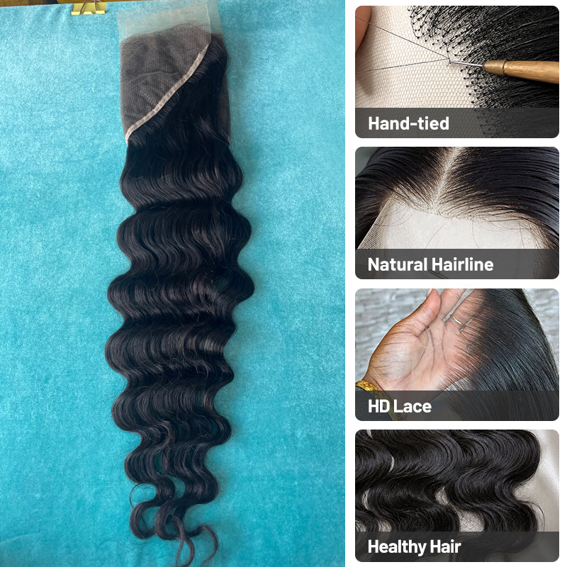 Cambodian Wave Virgin Hair Frontal & Closure | Perfect Match for Bundles