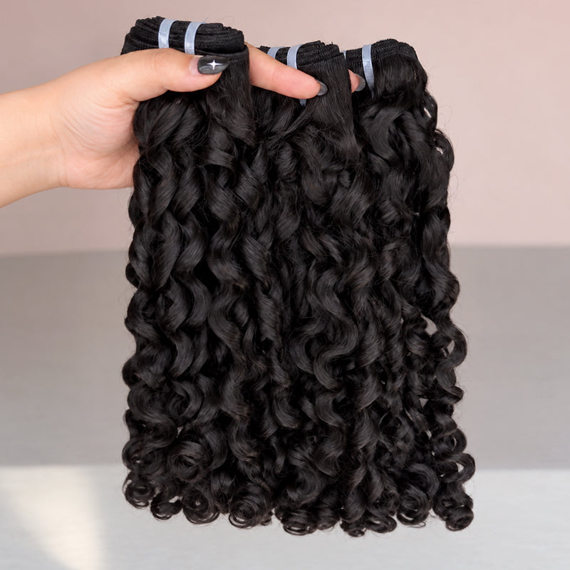 Caribbean Curly 100% Human Hair Bundles (Raw & Virgin Available)