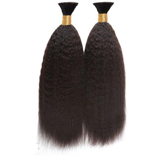 Kinky Straight Raw Bulk Hair For Braids,Braiding Hair,100% Human Hair