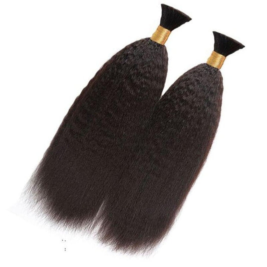 Kinky Straight Virgin Bulk Hair For Braids,Braiding Hair,100% Human Hair