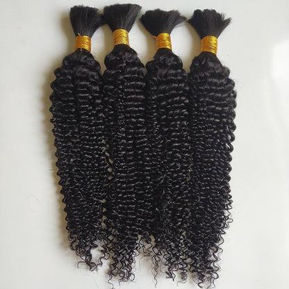 Kinky Curly Virgin Bulk Hair For Braids,Braiding Hair,100% Human Hair