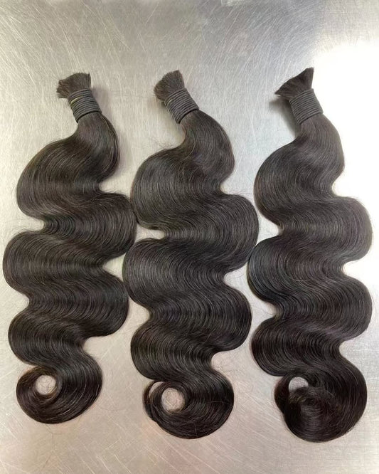 Body Wave Raw Bulk Hair For Braids,Braiding Hair,100% Human Hair