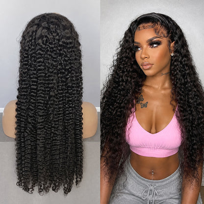 Deep Curly HD Lace Frontal Wig | 100% Human Hair | Pre-Plucked