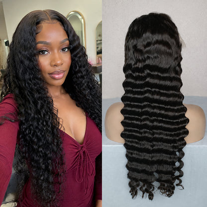 5×5 HD Lace Deep Wave Closure Wig | Natural & Full Look | Premium Human Hair