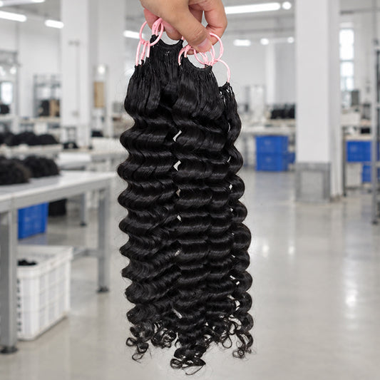 Deep Wave Knotless Crochet Hair | Pre-Separated Human Hair