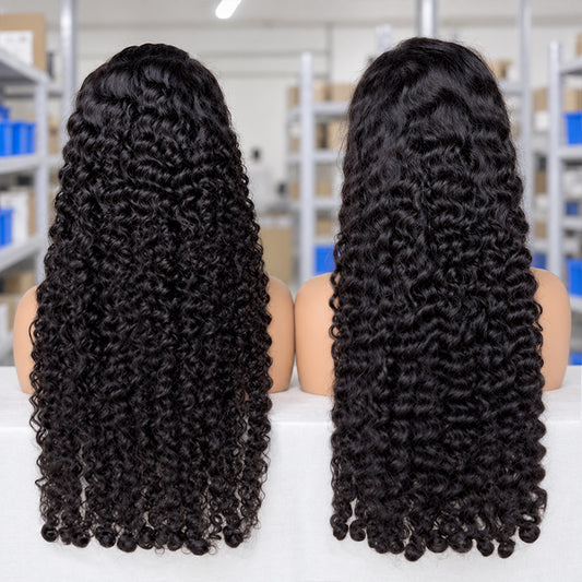 Burmese Curly HD Lace Frontal | 100% Human Hair Wig | Natural Black