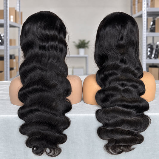 HD Lace Frontal | Body Wave | 100% Human Hair Wig | Natural Black