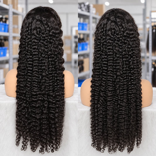Deep Curly HD Lace Frontal Wig | 100% Human Hair | Pre-Plucked