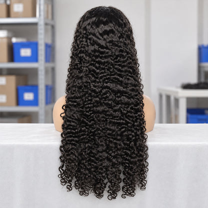 HD Lace Vietnamese Curly Frontal Wig | 100% Human Hair | Natural Black