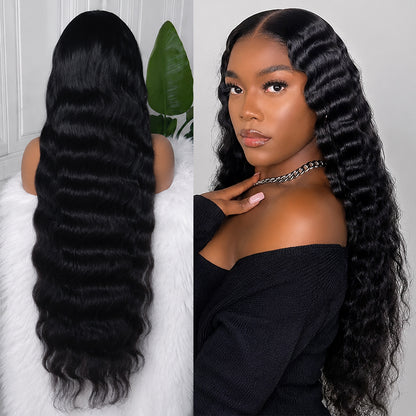 Cambodian Wave HD Lace Frontal | 100% Human Hair Wig | Natural Black