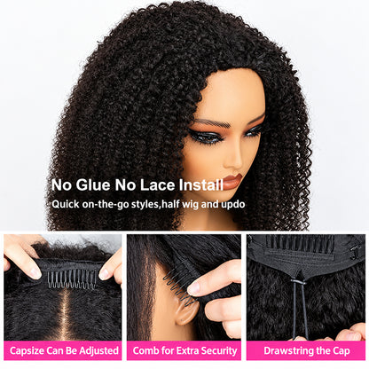 Wear & Go Body Wave Half Wig | Invisible Hairline | Beginner-Friendly