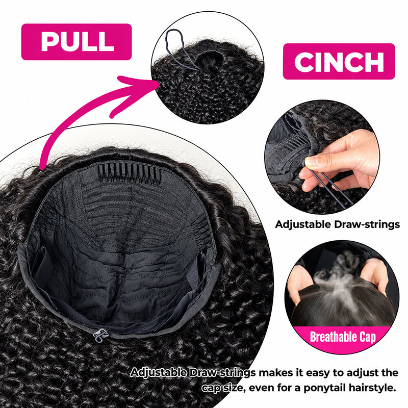 Wear & Go Body Wave Half Wig | Invisible Hairline | Beginner-Friendly