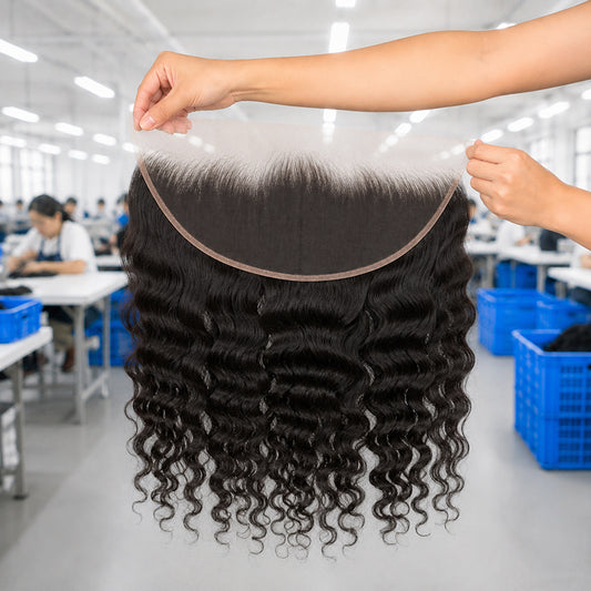 Indian Curly Virgin Hair Frontal & Closure | Perfect Match for Bundles