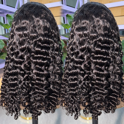 13x4 Transparent Lace Indian Curly Wig Natural Hairline 180%
