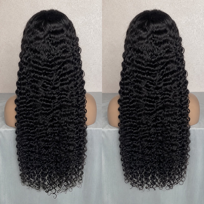 Indian Curly HD Lace Frontal | 100% Human Hair Wig | Natural Black