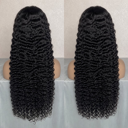 Indian Curly HD Lace Frontal | 100% Human Hair Wig | Natural Black