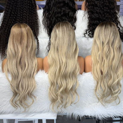 New Arrival Transparent Lace Ash Blonde 180 Density