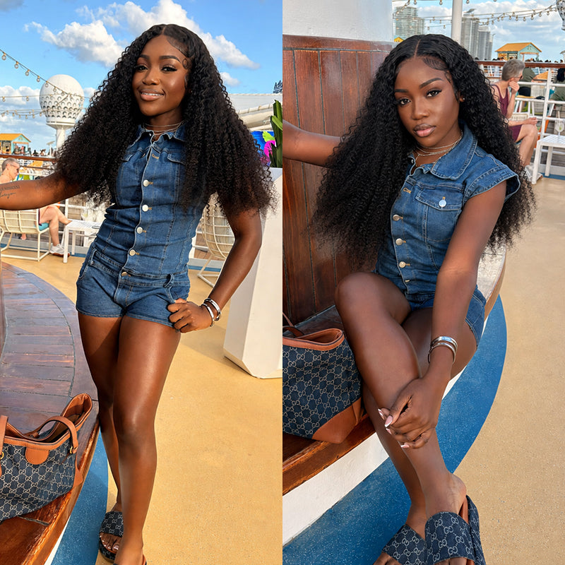 Kinky Curly 5×5 HD Lace Wig | Natural & Full Look | Premium Human Hair