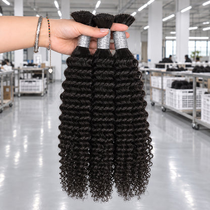 Kinky Curly Virgin Bulk Hair For Braids | 100% Human Hair | 100g