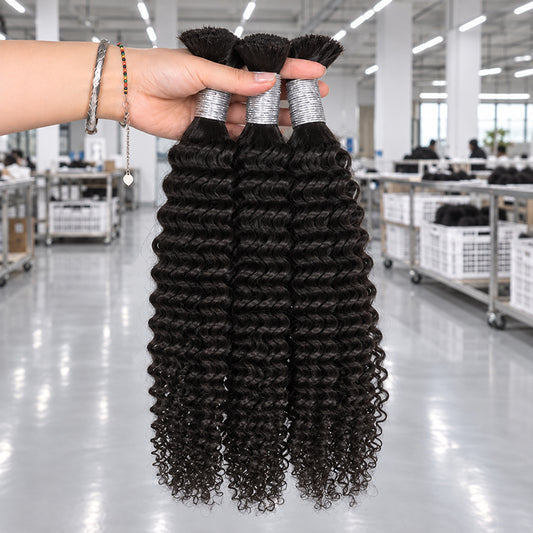 Kinky Curly Virgin Bulk Hair For Braids | 100% Human Hair | 100g