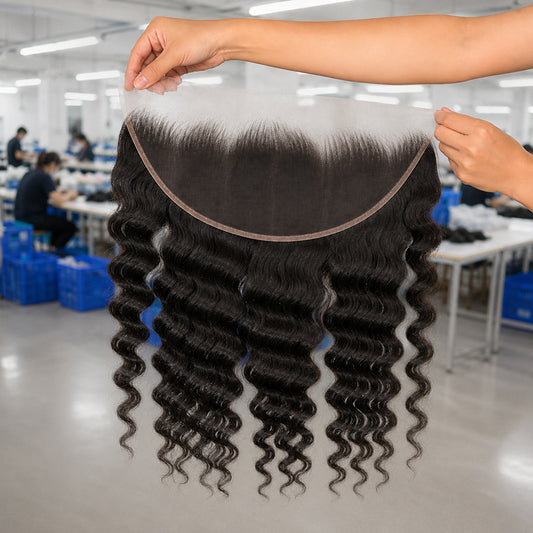 Loose Deep Wave Virgin Hair Frontal & Closure | Perfect Match for Bundles