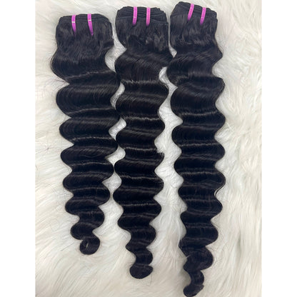 Loose Deep Wave 100% Human Hair Bundles (Raw & Virgin Available）