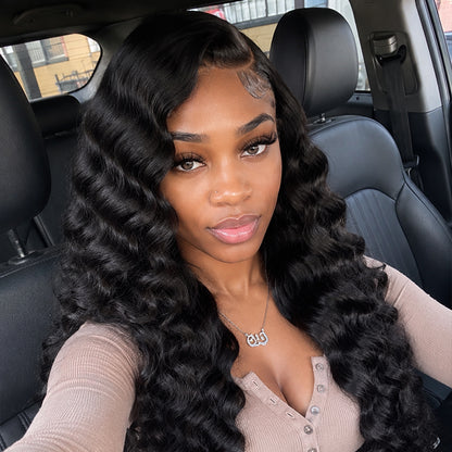 Loose Deep Wave Virgin Hair Frontal & Closure | Perfect Match for Bundles