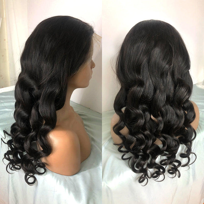 Loose Wave Wig | Transparent Lace Frontal | Natural Hairline 180%