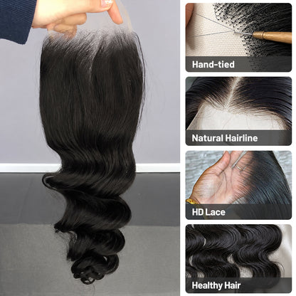Loose wave Virgin Hair Frontal & Closure | Perfect Match for Bundles