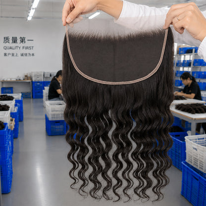 Raw Hair Transparent Lace Frontal & Closure | Multiple Textures