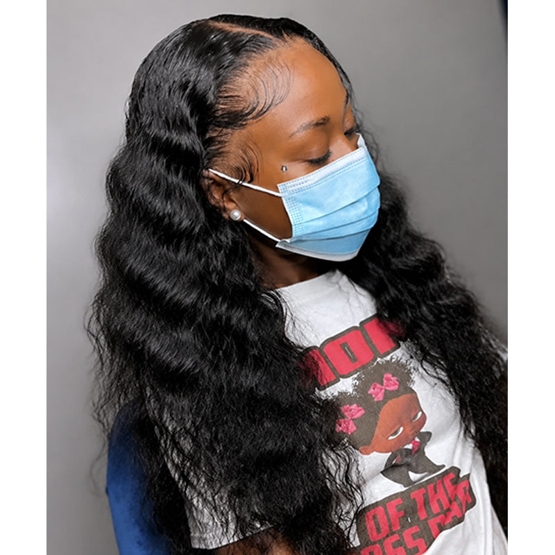 Nature Wave HD Lace Frontal | 100% Human Hair Wig | Natural Black