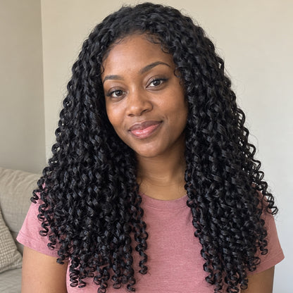 Wear & Go Pixie Curly Half Wig | Invisible Hairline | Beginner-Friendly