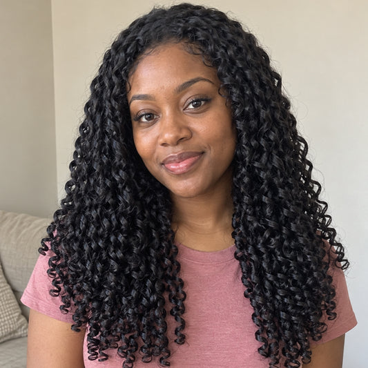Wear & Go Pixie Curly Half Wig | Invisible Hairline | Beginner-Friendly