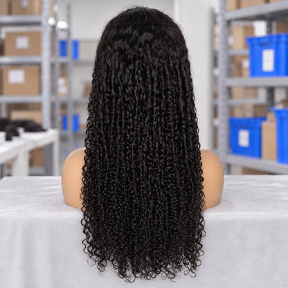 HD Lace Pixie Curly Frontal Wig | 100% Human Hair | Natural Black